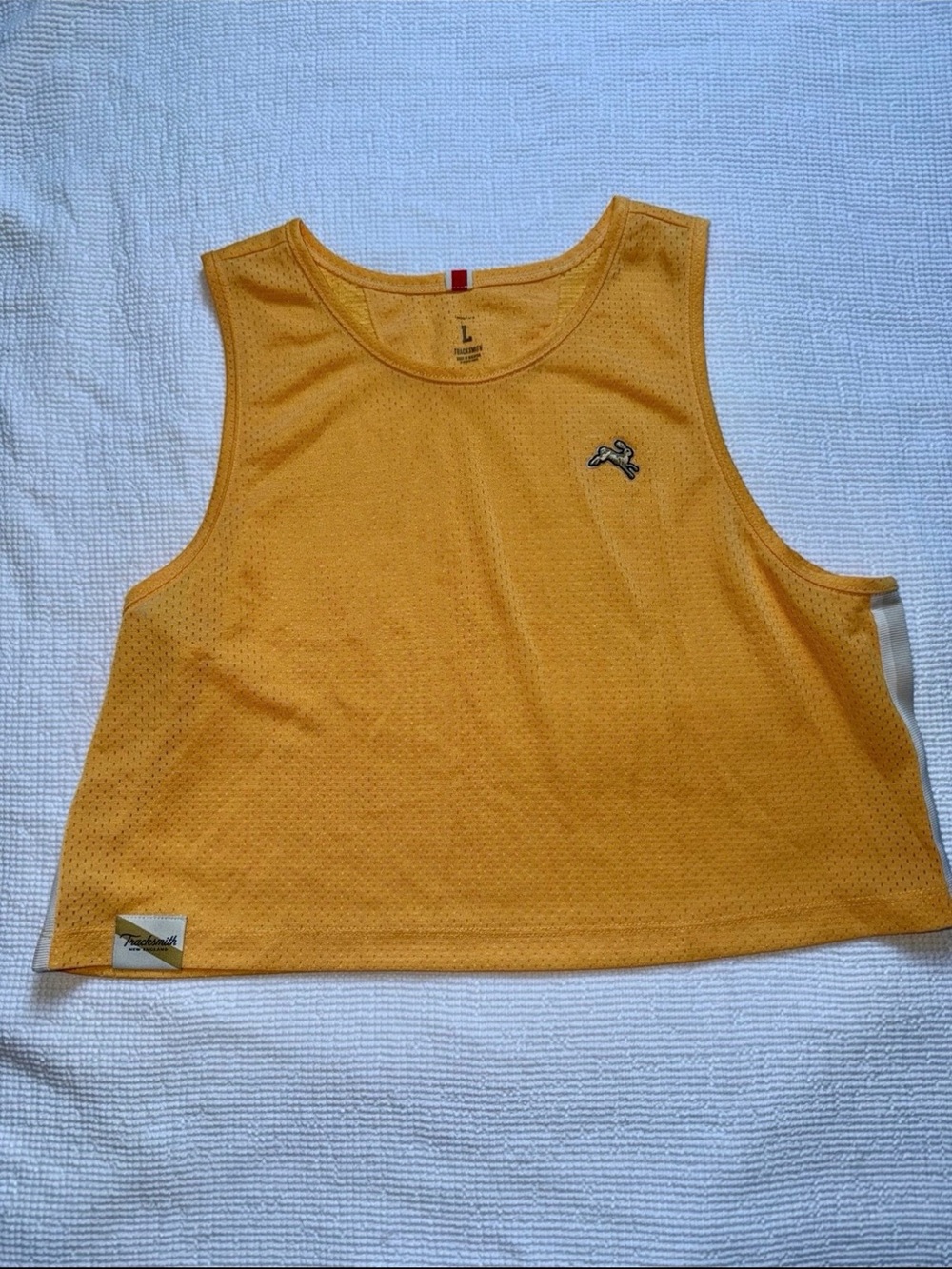 TrackSmith Yellow Mesh Crop Top